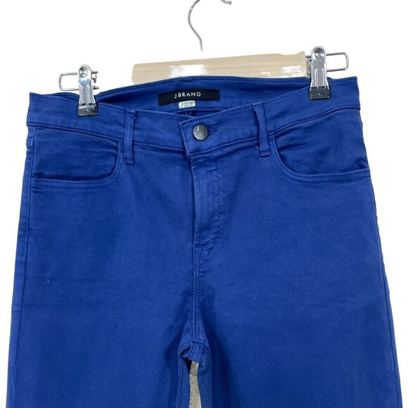 J BRAND Women's Jeans‎ Size 29 Blue Stretchy Skinny Electric Sea Destruct - Picture 3 of 8
